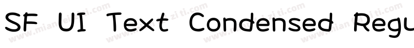 SF UI Text Condensed Regular字体转换